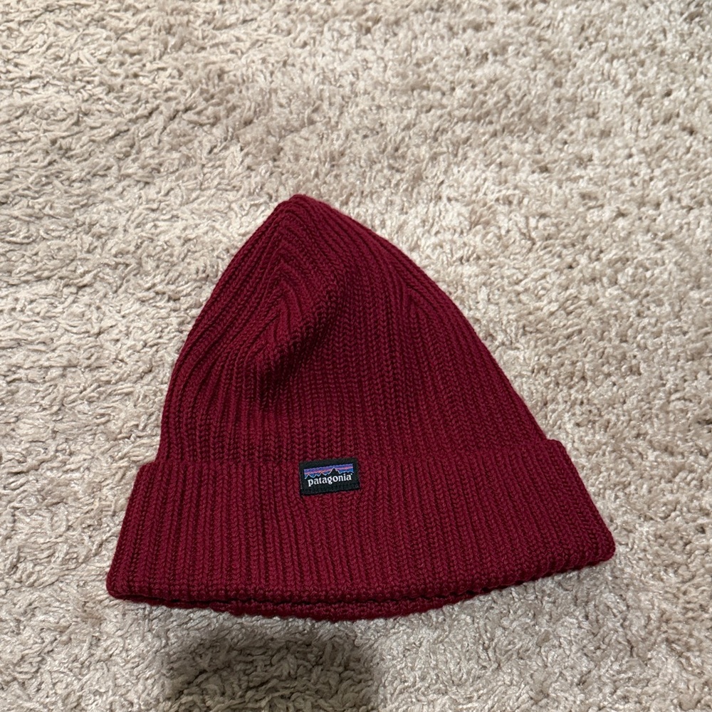 Patagonia Burgundy Knit Hat